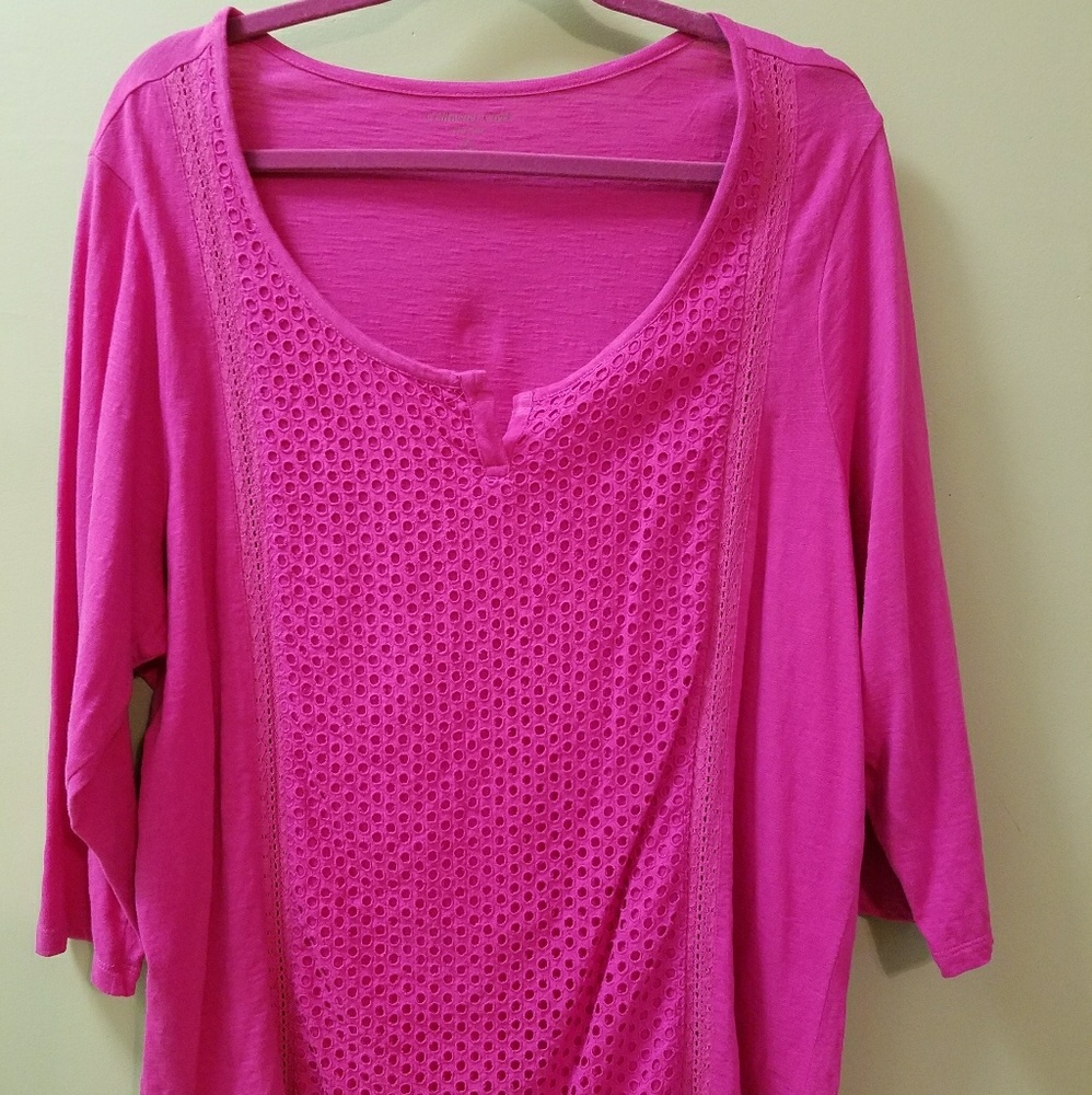Pink tunic top